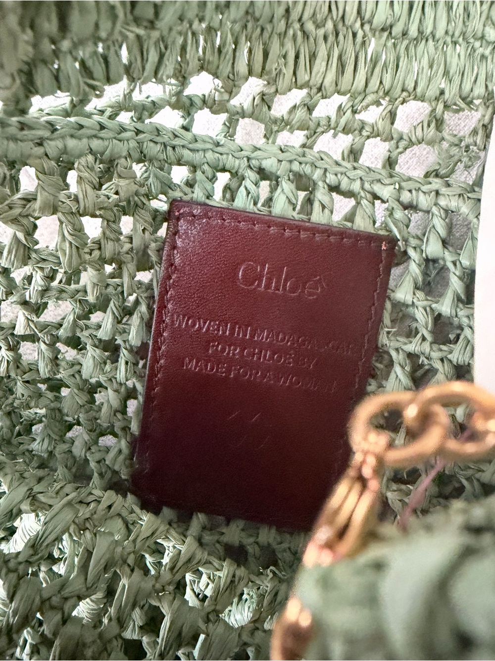 Chloe banana tote green - Picture 5 of 11